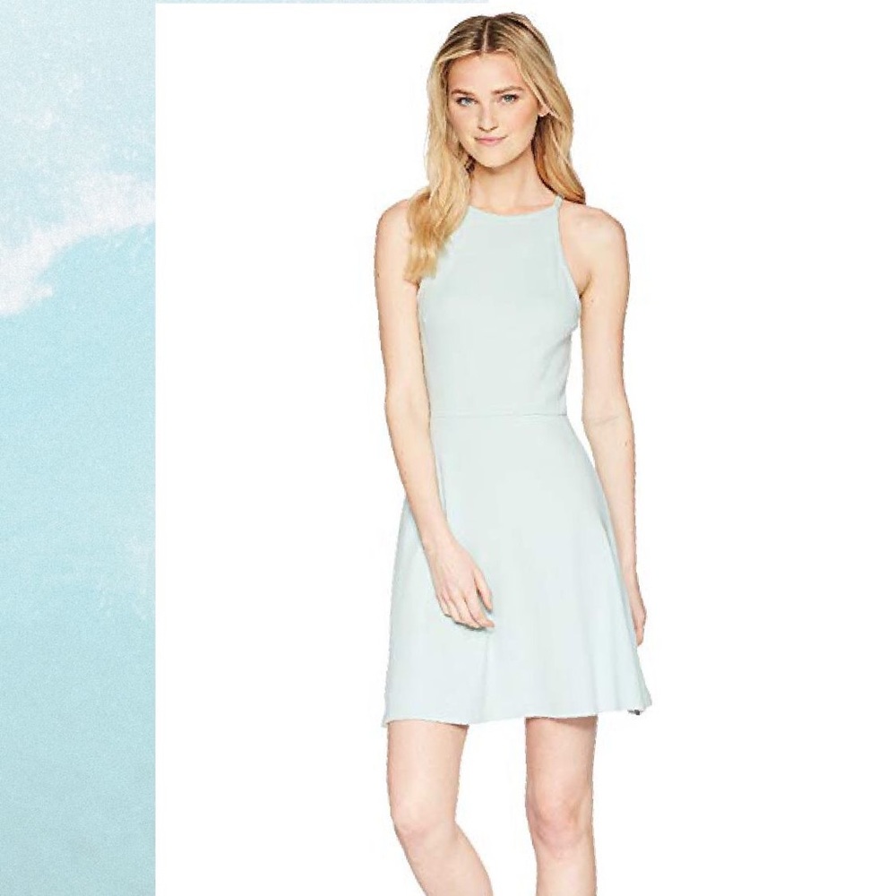 🌕 SOLD. 🐬 Aqua Mint Cactus Ridge Skater Dress
